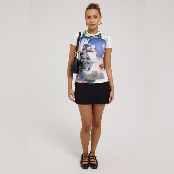 *NWT* Basic Pleasure Mode Sofia Baby Tee from Urban Outfitters, Size XL - Picture 2 of 16